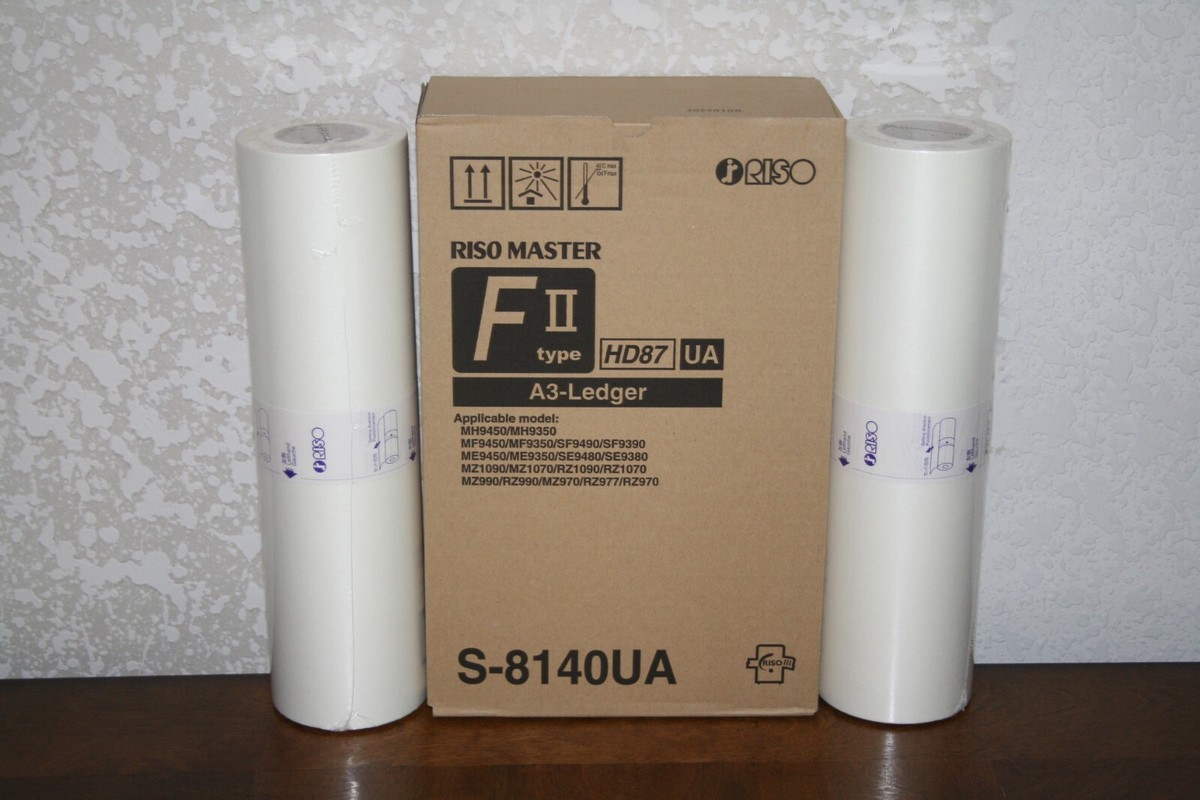 RISO F II HD タイプ A3 マスター S-8140 2 Genuine Riso Brand S-8140 Masters, Old Risograph Part #s S