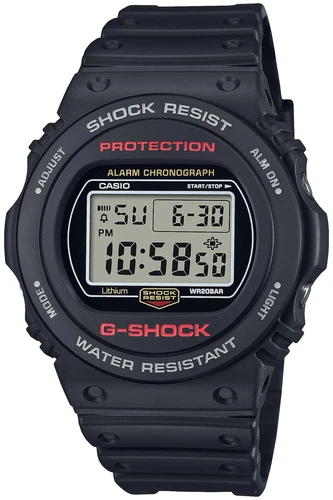 CASIO G-SHOCK DW-5750UE-1JF Chronograph Men Watch Black Resin Band Day/Date NEW