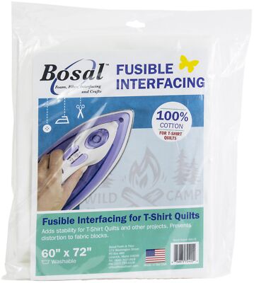 Bosal Fusible Interfacing For T-Shirt Quilts-White 60''X72''