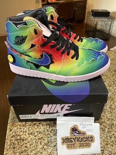 Nike Air Jordan 1 x J Balvin Size 11.5 100% Authentic USED / READY TO SHIP  194500258853 | eBay