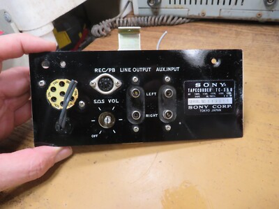 Sony Tapecorder TC-350 Back Input Panel