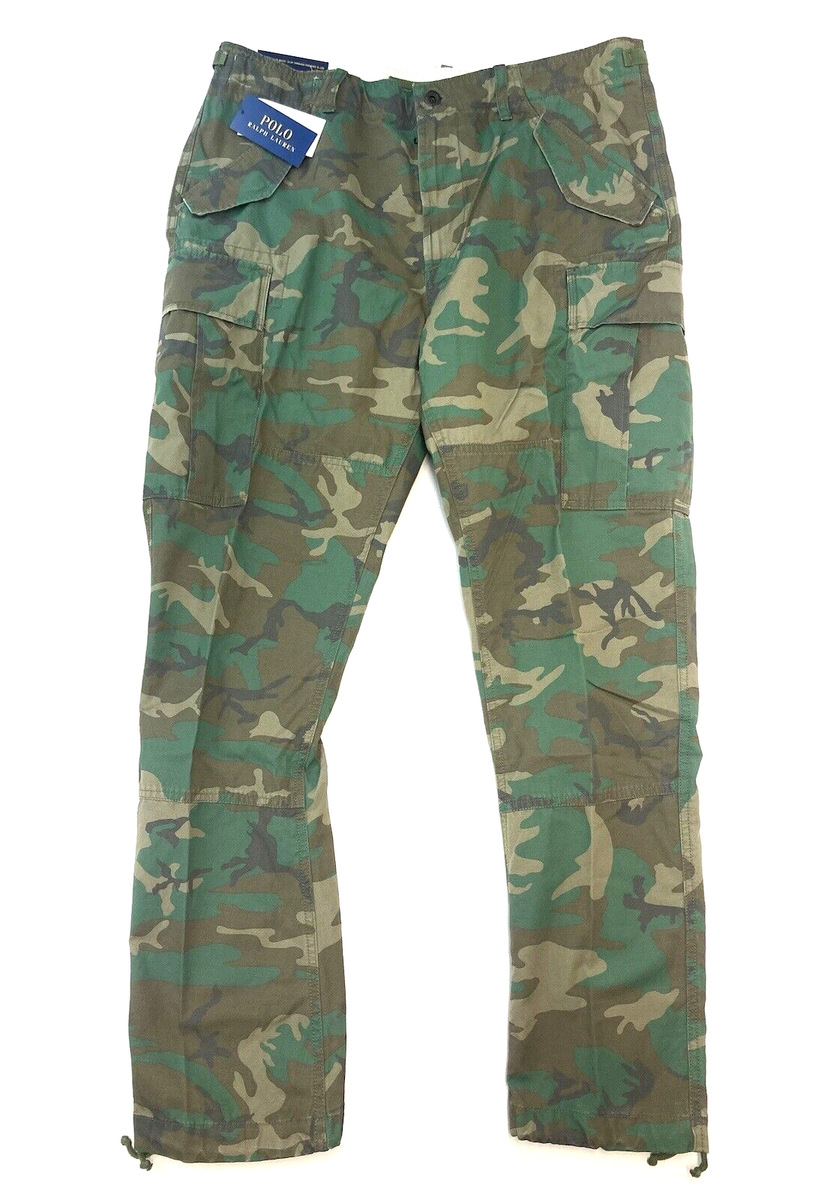 36X30 Polo Ralph Lauren Men's Slim Fit Camo Ripstop Cargo Utility