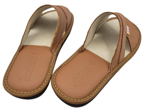 Women’s Brown Leather Slippers Genuine Leather House Shoes Soft New Bosaco - Picture 3 of 7