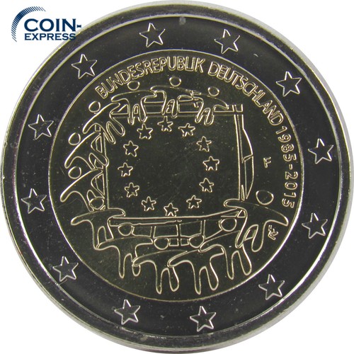 *** 2 EURO Gedenkmünze DEUTSCHLAND 2015 30 Jahre EUROPAFLAGGE Auswahl A D F G J - Bild 4 von 6