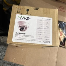 INVID TECH ULT-P4DRIR4 WHITE 4MP IP PLUG & PLAY IR  CAMERA 4.0mm ULTRA-p4drir