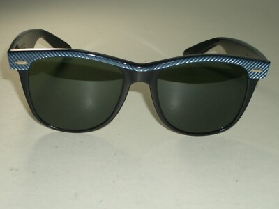 VINTAGE B&L RAY-BAN STREET NEAT MULTI-CLR STRIPED WAYFARER II G15