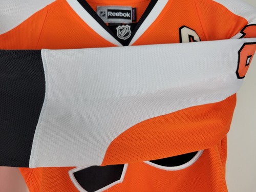 Mike Richards #18 Philadelphia Flyers NHL Reebok 2011 Hockey Jersey Womens Sz L - Picture 17 of 20