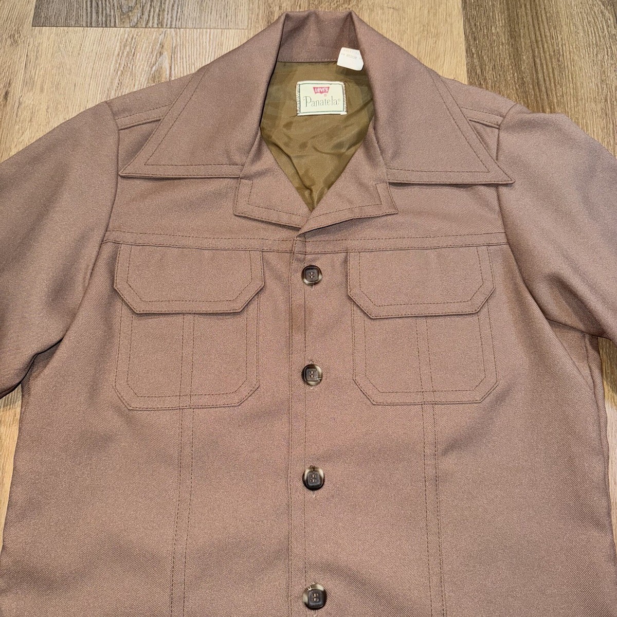 Vtg Levis Panatela Jacket Mens Leisure Suit Blazer Coat Levi