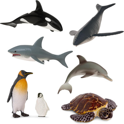 Terra by Battat   Toy Sea Animals   Whale, Dolphin, Penguin, and More   Detailed