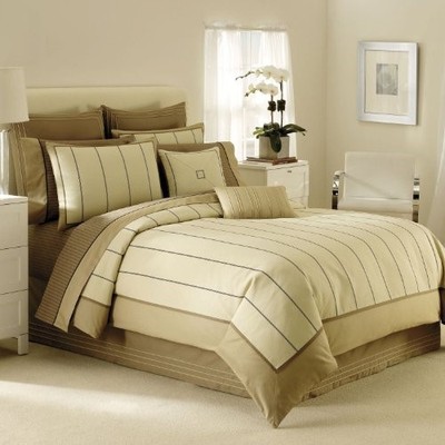 Nautica Brooklyn Heights 3p Queen Duvet Cover Shams Set Tan