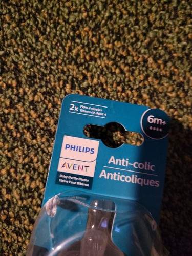 Philips Avent Flow 4 Anti-Colic Babyflasche Nippel 6M+, ein 2er Pack - Bild 3 von 4