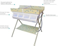 Baby Diego Standard Bath Tub  Changer Combo in Beige USA shipping only