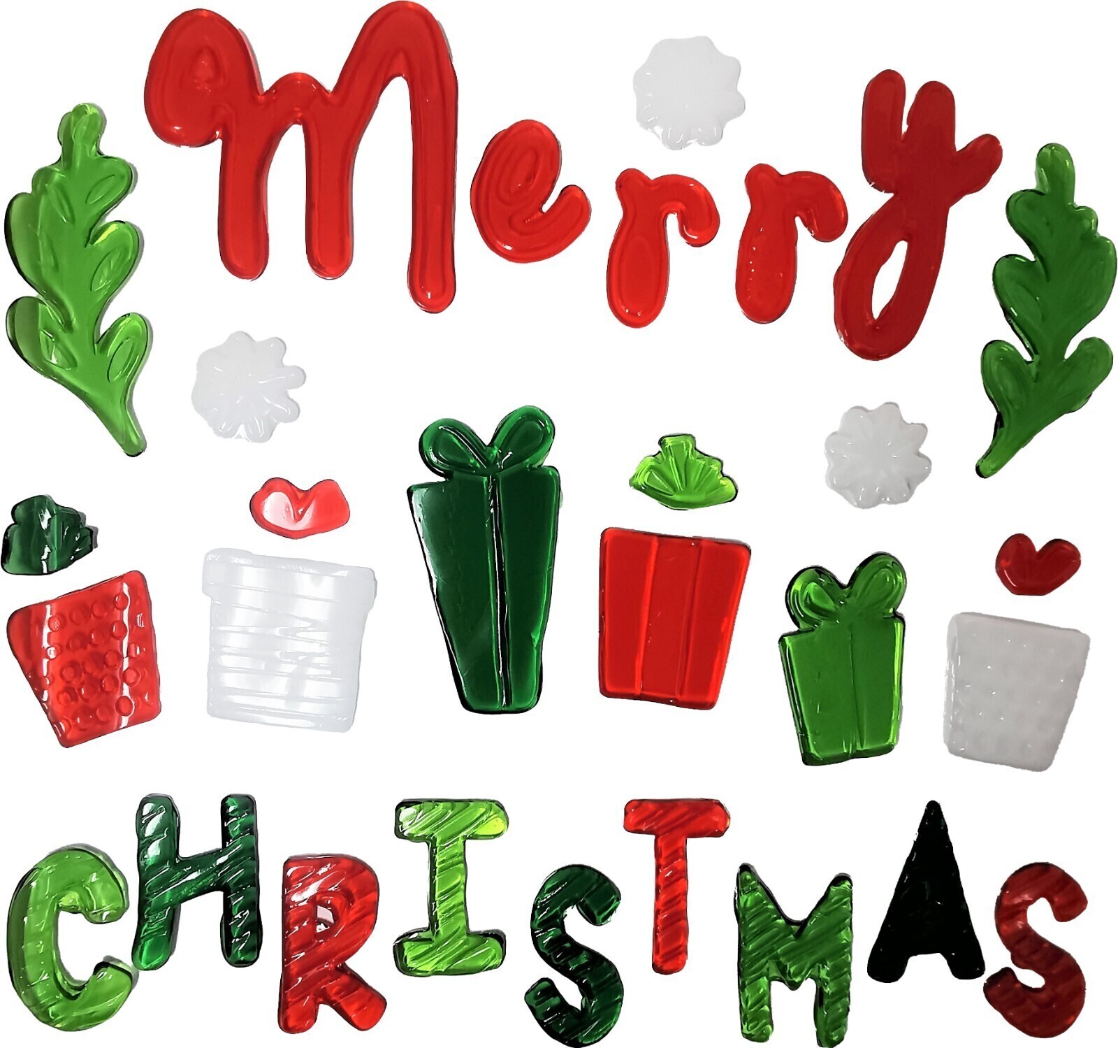 Christmas Window Stickers Christmas Gel Clings Many Designs