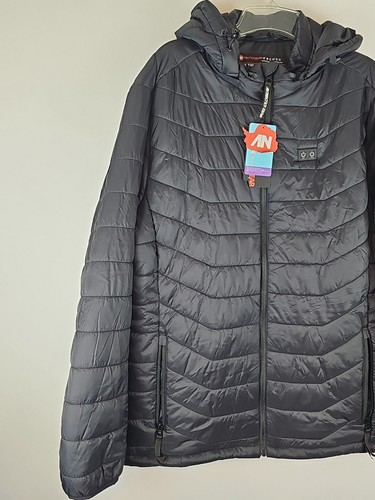 Antartica Gear beheizbare gefütterte Jacke XL schwarz Herren - Bild 2 von 17