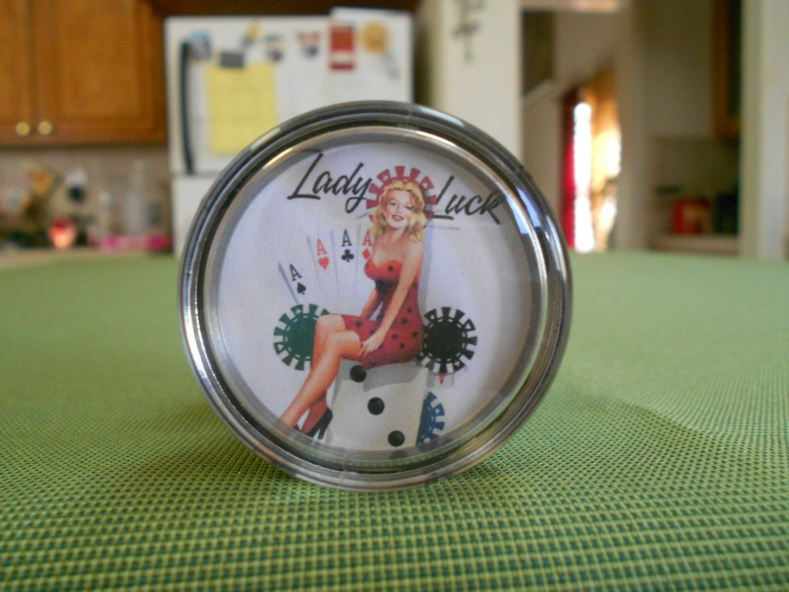 lady luck pinup steering wheel spinner pinup suicide knob pinup