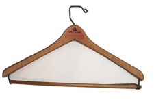 Vintage Timely Clothes WISHBONE BATTS Wooden Suit Hangers Grand Rapids Michigan