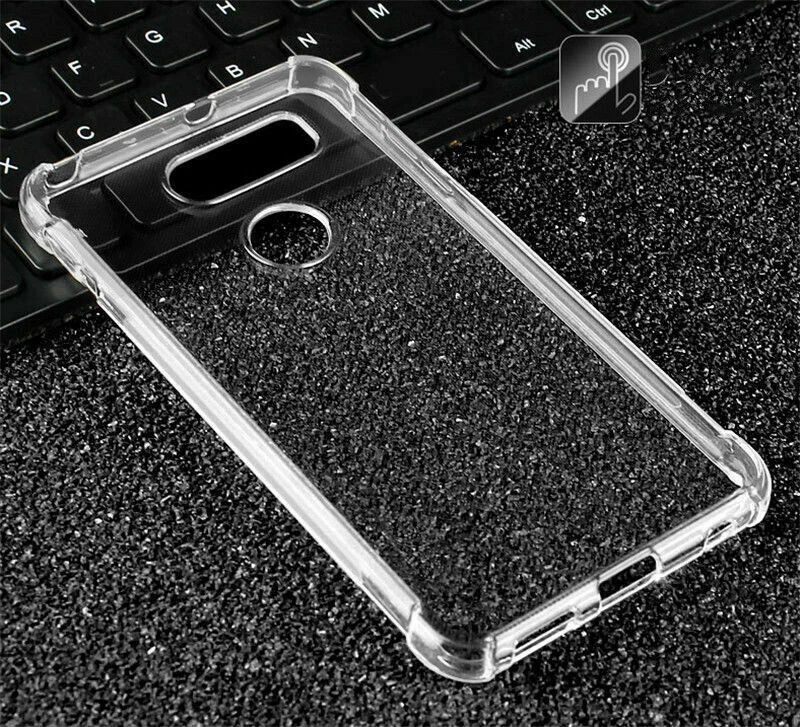 Funda transparente a prueba de golpes de silicona suave para teléfono LG Stylo 6 4 5 G8 V30 Foto 2 de 4