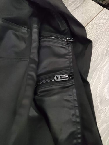 G-STAR RAW LADIES Asymmetrical Biker JACKET Lightweight BLACK Size Large - Picture 2 of 3