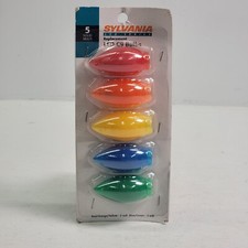 5 - C9 Solid Multi Color LED Christmas Replacement Light Bulbs 3 Volts New 