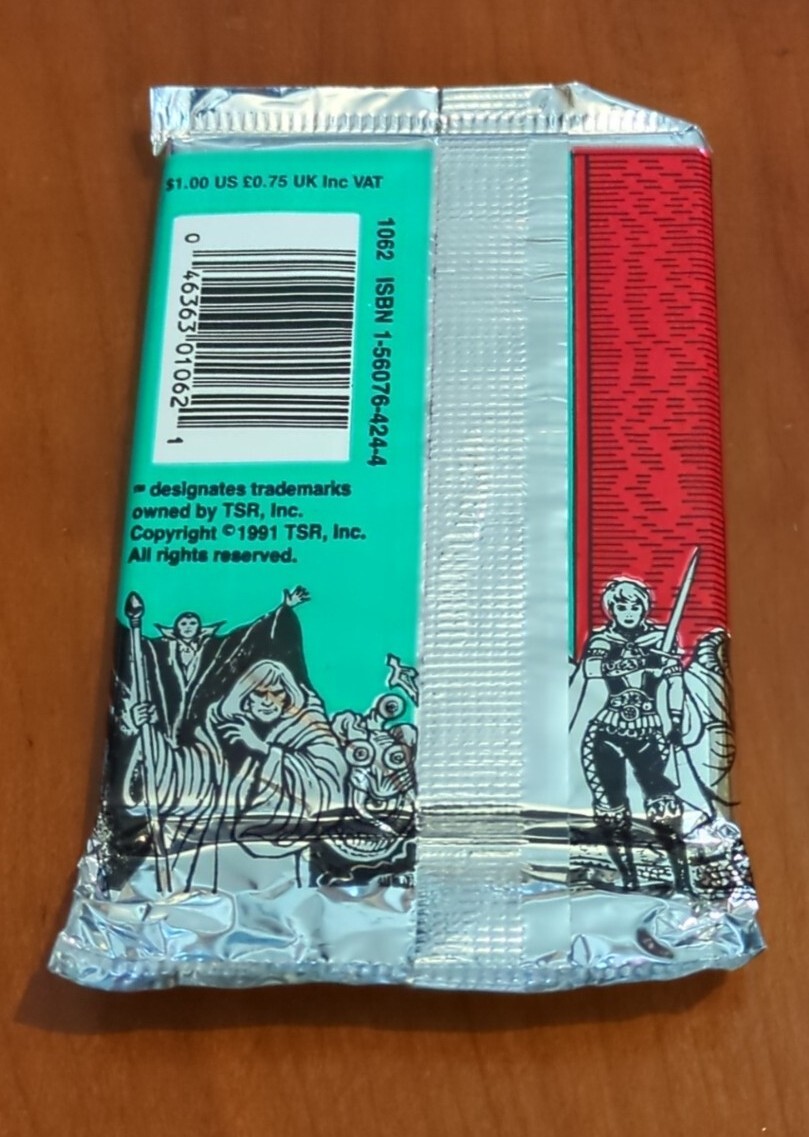 Dungeons & Dragons Advanced 1991 Premiere Series 1 TSR Packs X1