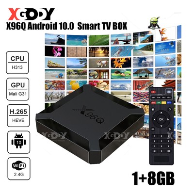 XGODY Neu X96Q Android 10.0 Smart TV BOX Quad Core WIFI BT 16GB 4K Media Player