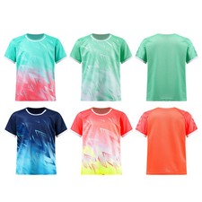 Boys Tops Training T-shirt Workout Shirt Athletic Sportswear Badminton Shirts