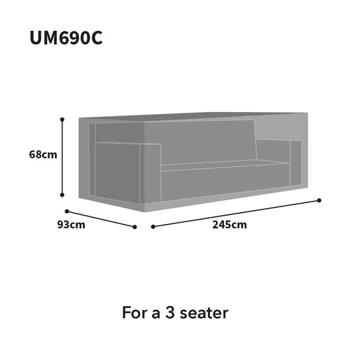 Bosmere Ultimate Protector Durable Modular Large Sofa Cover Charcoal 2 To 3 Seat - Picture 6 of 9