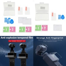 Tempered Glass Flim For DJI Pocket 4 3 Screen Lens Anti-Scratch Protective Flim