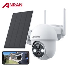 2K Solar Security Camera with Spotlight, 360  View Wireless Outdoor Camera, Wat