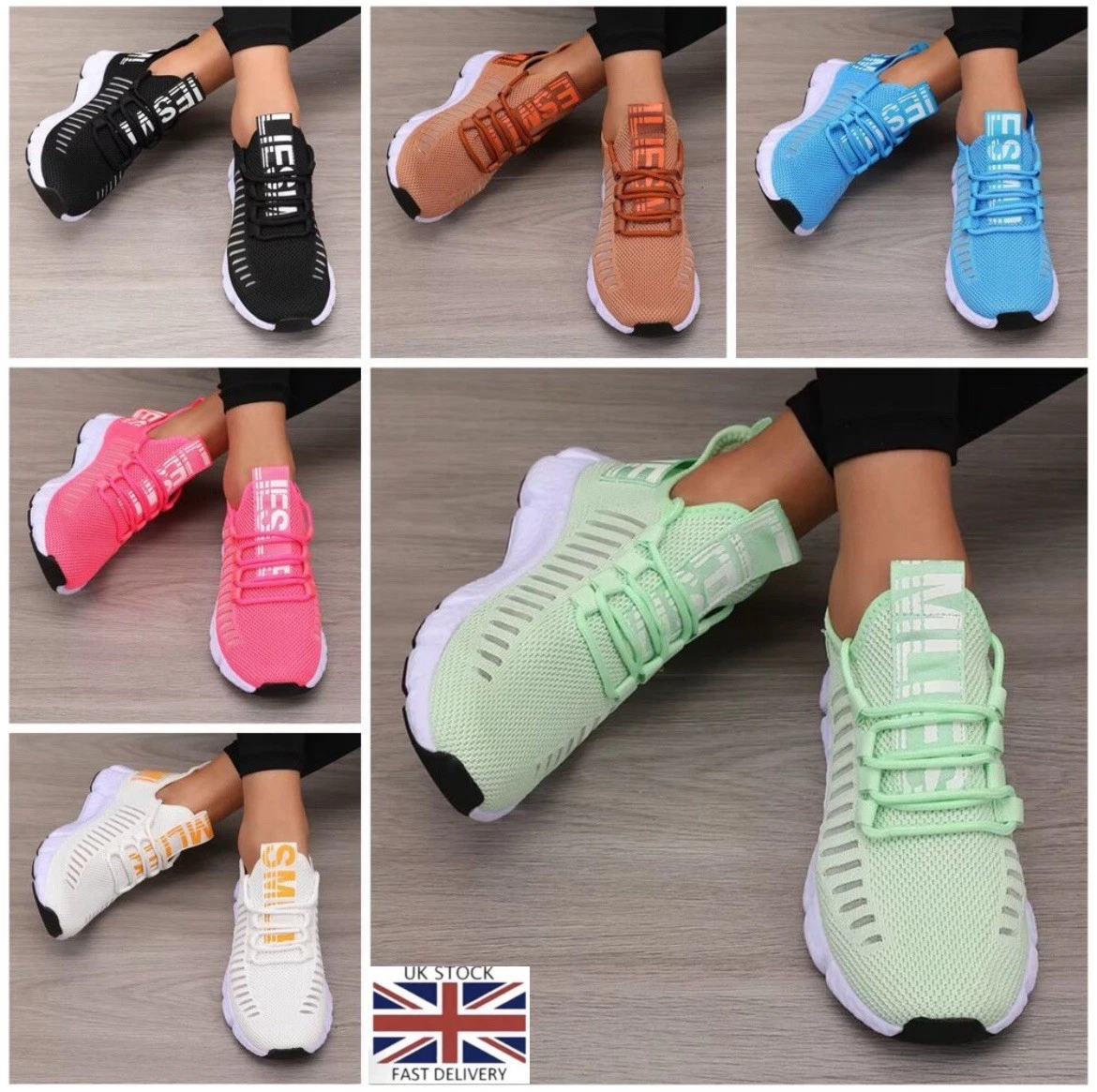 Mens Womens Low Top Trainers Shoes Sports Running Sneakers Gym Outdoors Walking