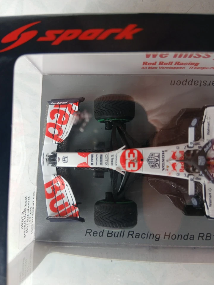 Spark Red Bull Racing Honda Max Verstappen 2º GP de Turquía S7696 Nº33 RB16B 2021 Foto 4 de 4
