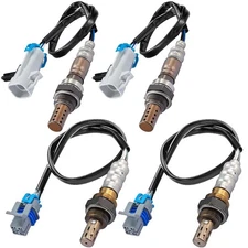 Upstream + Downstream 4 Oxygen O2 Sensors For 2008-2012 GMC Sierra 1500 5.3L V8