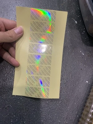 40 Blank AUTHENTIC AUTOGRAPH HOLOGRAPHIC LABELS STICKERS FOR SPORTS cards Custom