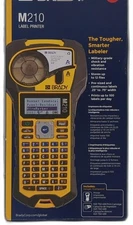 Brady M210 Portable Label Printer With Rubber Bumpers, Multi-line Print, 6 To 40