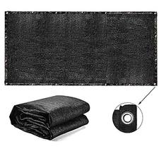 70% Sunblock Black Shade Cloth Anti-Aging 10 x 20 ft Sun Mesh UV Resistant Ne...