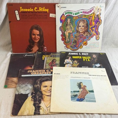 Jeannie C. Riley 7 Vinyl Record Lot ~ Harper Valley / Promos ~ VG to VG+