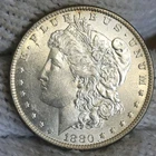 1880-o Morgan Silver Dollar Brilliant Uncirculated FILLED In MINTMARK