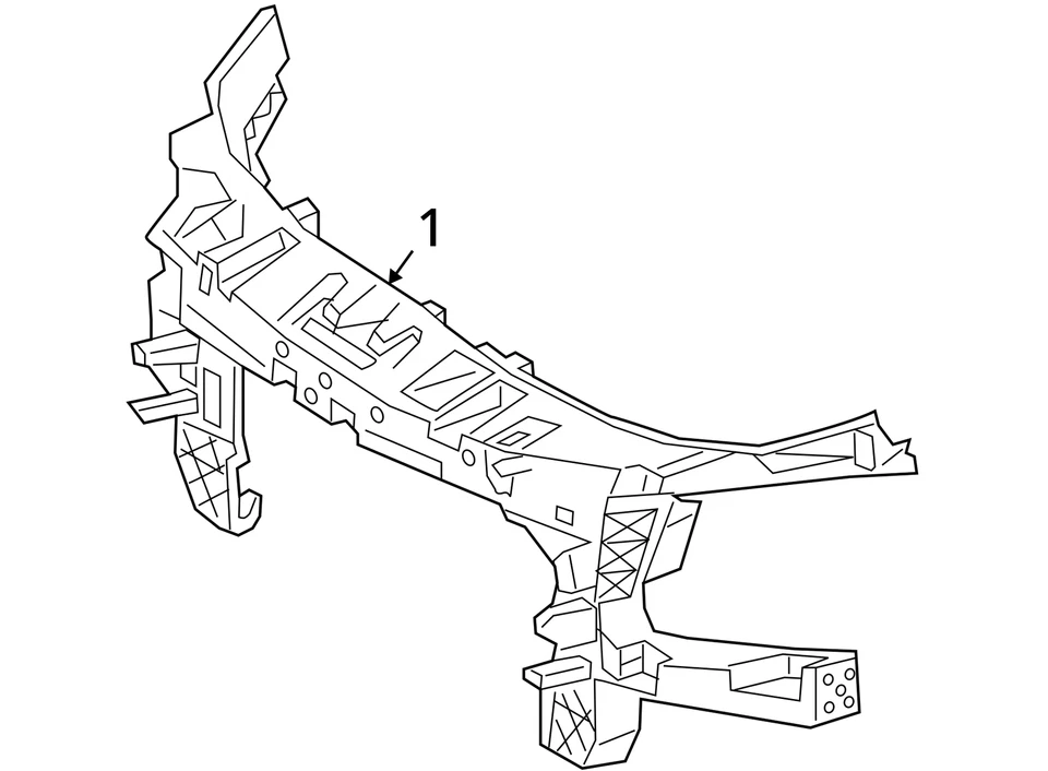 (ТОЛЬКО МЕСТНЫЙ ПИКАП) Основная опора радиатора подходит для 19-24 MERCEDES SPRINTER 2500 2052 - Изображение 4 из 4