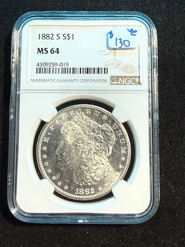 1882 S MORGAN DOLLAR NGC MS 64 019