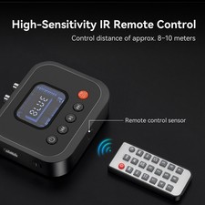 Bluetooth 6.0 Receiver Adapter Wireless Audio 3.5mm Aux RCA for Car Home Stereo