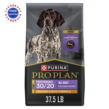 Dog Food Purina Pro Plan Sport Performance 30 20 Chicken and Rice 37.5 lb 30 20