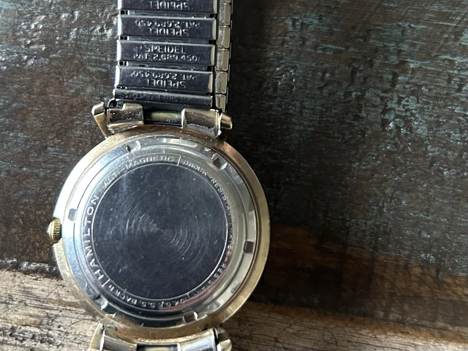 Reloj Automático Hombre Hamilton K-454 Sputnik De Colección 10KGF SS Trasero Foto 2 de 4