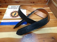 B57 BBW 50" DON HUME Leather 1.5" Buckleless H&L Garrison or Gun Holster Belt