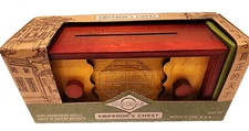 Emperors Chest True Genius Chinese Wood Brainteaser Puzzle Box Storage Box NEW