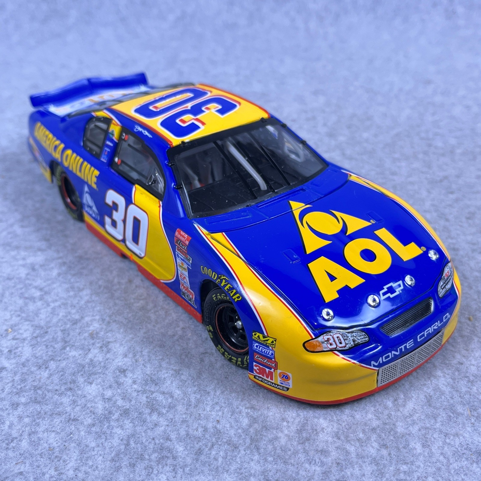 Jeff Green #30 AOL 2002 Monte Carlo 1:24 Action NASCAR Diecast Chevy