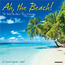 Ah the Beach! 2026 7 X 7 Mini Wall Calendar (Bookbook - Detail Unspecified)