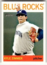 2013 Topps Heritage Minor League #81 Kyle Zimmer Wilmington Blue Rocks Baseball