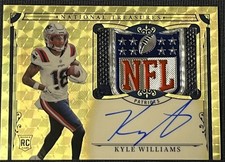 2025 National Treasures Kyle Williams Gold Vinyl Rookie Patch Auto Shield #1/1