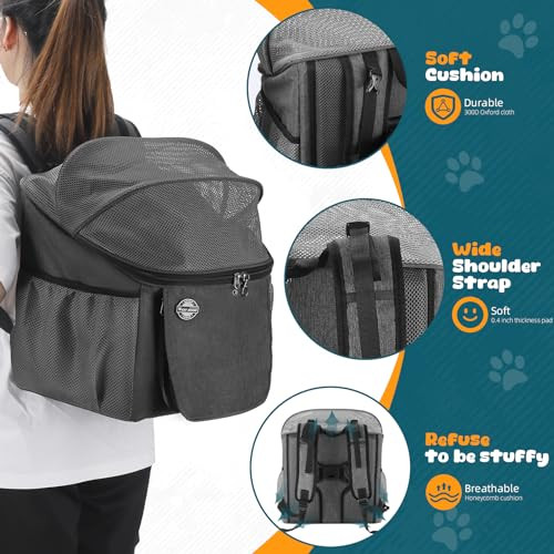 Dog Bike Basket Carrier, Dog Basket for Bike with Mesh Window, Bike Pet - Picture 7 of 7