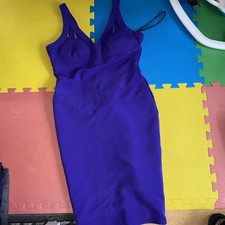 Purple Bodycon Bandage Dress By Star Julian Macdonald Size 14